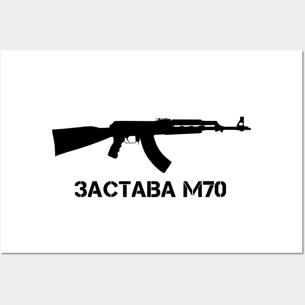 Yugoslav Zastava M70 Assault Rifle Graphic Wall Art by BattlegroundGuide.com